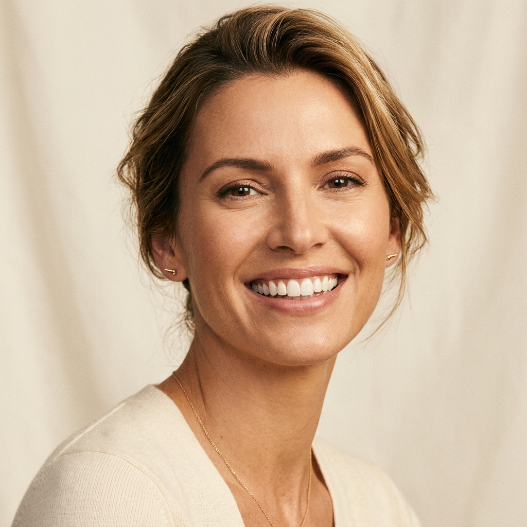 Luxury dental clinic smiling patient